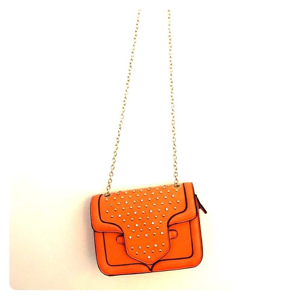 Orange Bag with Studs